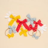 Yellow Linen Headband Bow