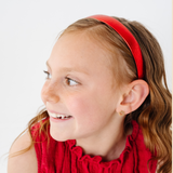 Ruby Leather 2cm Headband