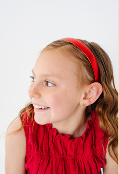 Ruby Leather 2cm Headband