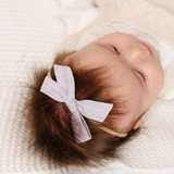 Lavender Woven Stripes Headband Bow