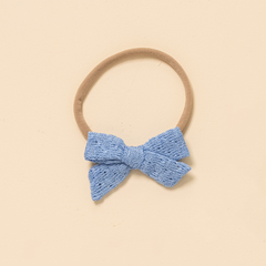 Sky Summer Knit Headband Bow