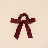 Wine Goldie Dot Emma Scrunchie