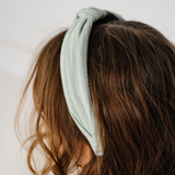 Aloe Stitched Stripes Knot Headband