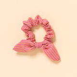 Marigold Summer Stripe Knot Scrunchie