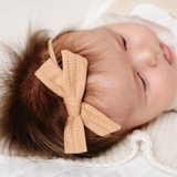 Sand Stitched Stripes Headband Bow