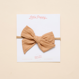 Sand Stitched Stripes Headband Bow