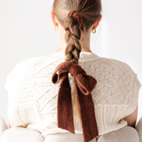 Cinnamon Sherpa Knit Scarf Headband