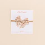 Cream Ella Floral Headband Bow