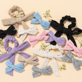 Marl Gray Dainty Knit Emma Scrunchie