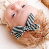 Green Faded Stripe Headband Bow