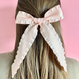 Baby Pink Ruffle Ribbon Mama Clip