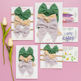 The Clover Bow Clip Set