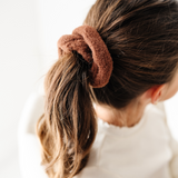 Cinnamon Sherpa Scrunchie