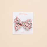 Rust Odelia Floral Bow Clip