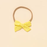 Sunshine Summer Knit Headband Bow