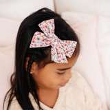 Rust Odelia Floral Bow Clip