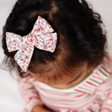 Rust Odelia Floral Bow Clip