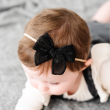 Midnight Shimmer Headband Bow