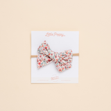 Rust Odelia Floral Headband Bow