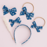 Denim Daisy 2cm Headband