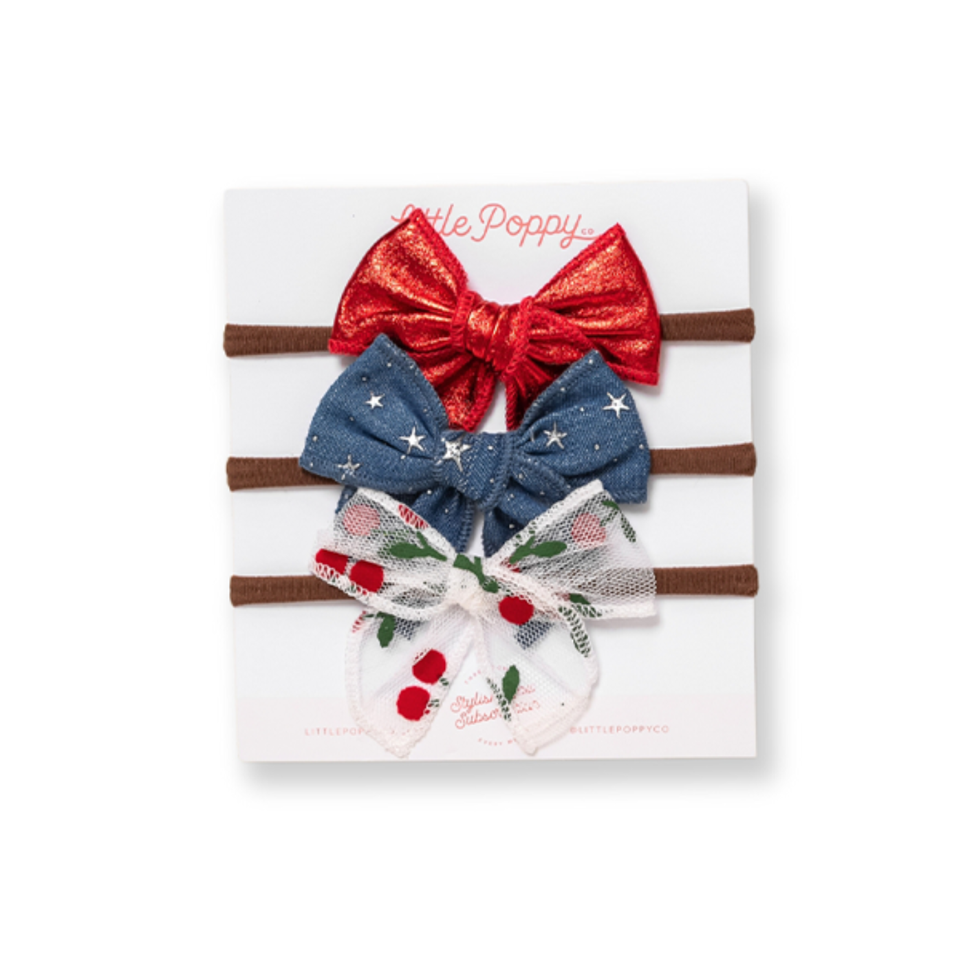 The Cherry Headband Bow Set