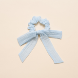 Pastel Blue Spring Dobby Emma Scrunchie