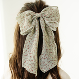 Sage Ella Floral Mama Bow Clip