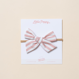 Blush Spring Stripes Headband Bow