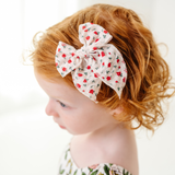 Ivory Faye Floral Bow Clip