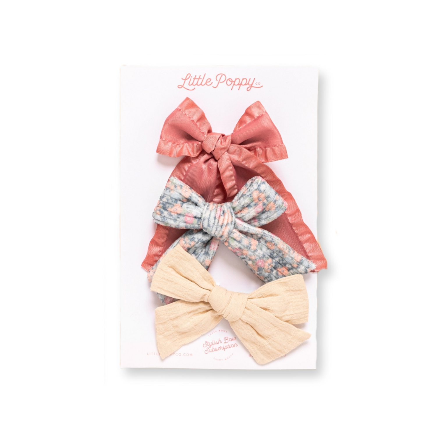 The Adaline Bow Clip Set