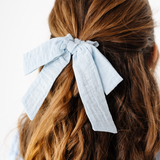 Powder Blue Gauze Emma Scrunchie