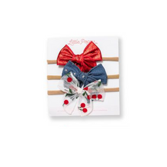 The Cherry Headband Bow Set