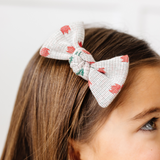 Tulip Knit Bow Clip