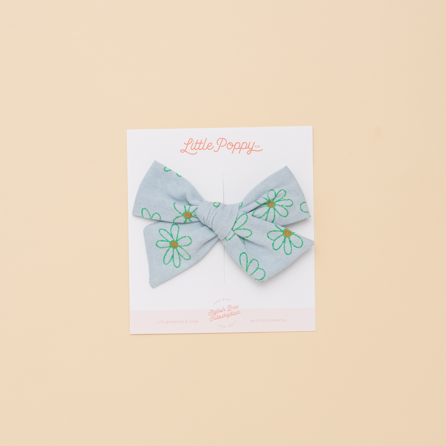 Shasta Daisy Bow Clip