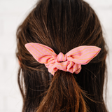 Marigold Summer Stripe Knot Scrunchie