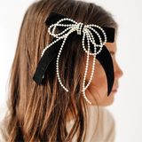 Charlotte Pearl Bow Clip