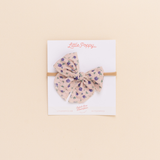 Beige Faye Floral Headband Bow