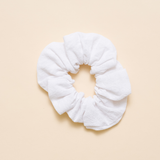 White Spring Chambray Midi Scrunchie