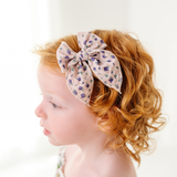 Beige Faye Floral Bow Clip