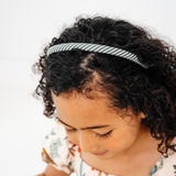 Green Faded Stripe 1cm Headband