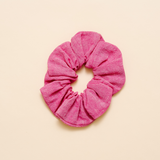 Magenta Spring Chambray Midi Scrunchie