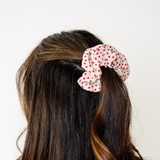 Cream Petite Daisy Floral Midi Scrunchie