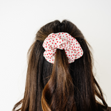 Cream Petite Daisy Floral Midi Scrunchie