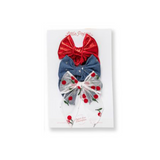 The Cherry Bow Clip Set