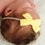 Sunshine Summer Knit Headband Bow