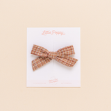 Brick Glen Plaid Bow Clip