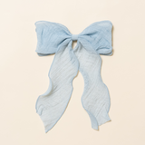 Powder Blue Gauze Mama Bow