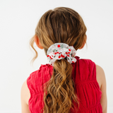 Flocked Cherry Midi Scrunchie