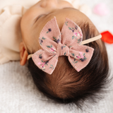 Primrose Floral Headband Bow