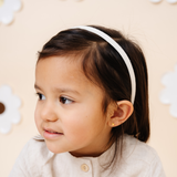 White Boxed Stitched 1cm Headband